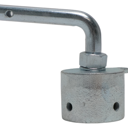 Cantonal Endstück für Bruststange Pferdeanhänger 53x43 mm - 90 Grad