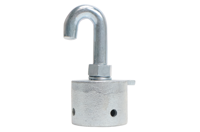 Cantonal Endstück für Bruststange Pferdeanhänger 53x43 mm - Rundhaken