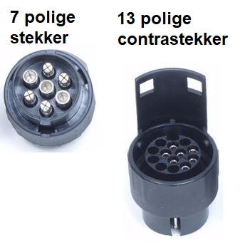 Cantonal Extra langer Adapter Anhänger - Auto 7 Pins > Anhänger 13 Pins
