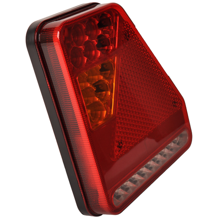 Cantonal Glotrac LED Rücklicht rechts - 208x188x40 mm - inklusive Rückfahrlicht und Dreieckrückstrahler