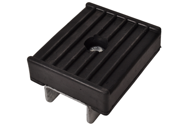 Cantonal Gummistoßpolster auf Halterung - 120x100x35 mm - schwarz