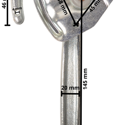 Cantonal Hakenverschluss LINKS Typ 0 (große Montageplatte)