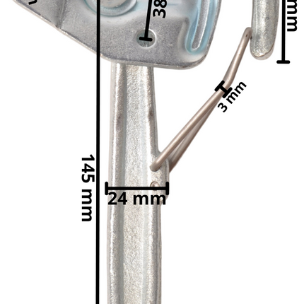 Cantonal Hakenverschluss RECHTS Typ 0 mit Feder PREMIUM
