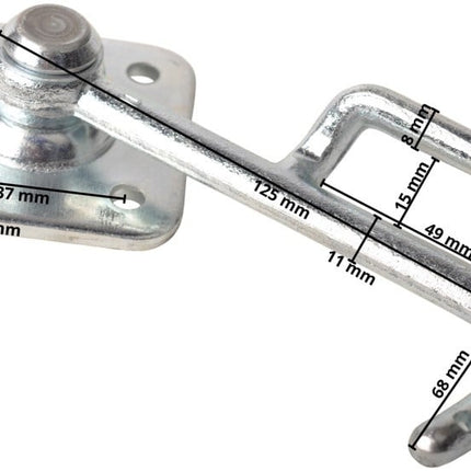 Cantonal Handschließe LINKS Typ 0 quadratisch