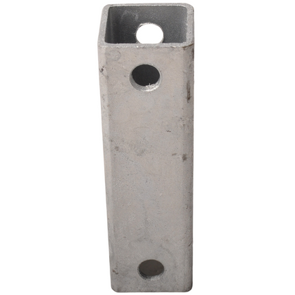 Cantonal Hülsenprofil 40x40x3 mm - M10 105 mm Durchmesser - 130 mm lang