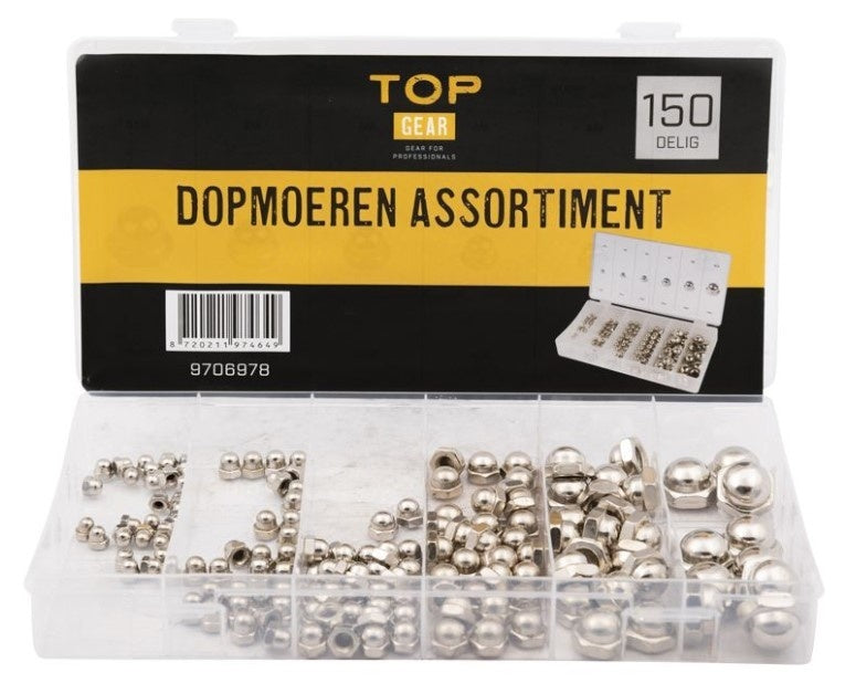 Cantonal Hutmuttern Sortiment 150-teilig