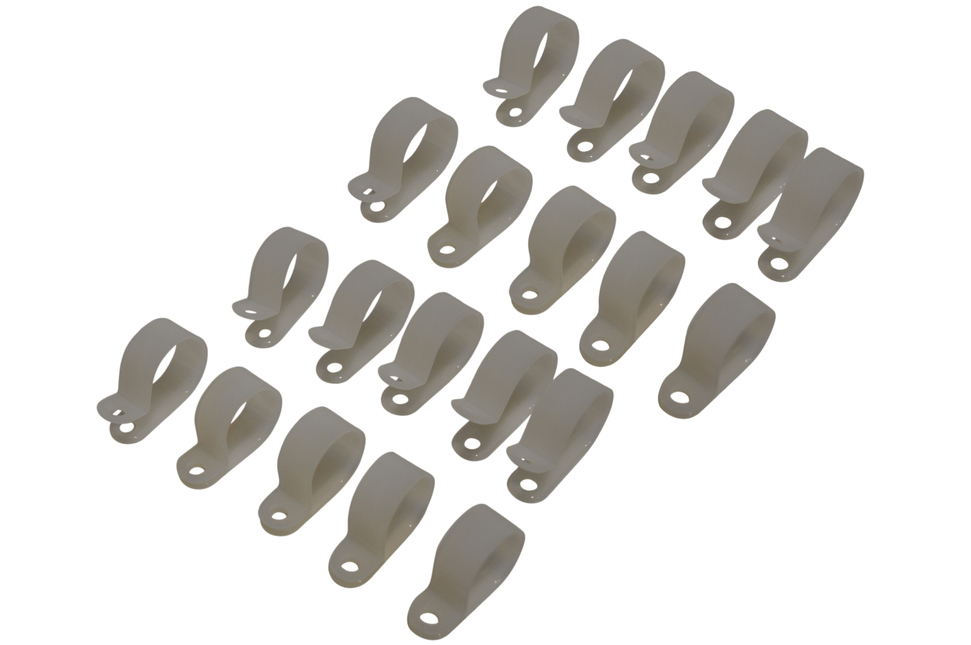 Cantonal Kabelhalterung (20,6 mm Innendurchmesser) zur Befestigung des Beleuchtungskabels - 20 Stück