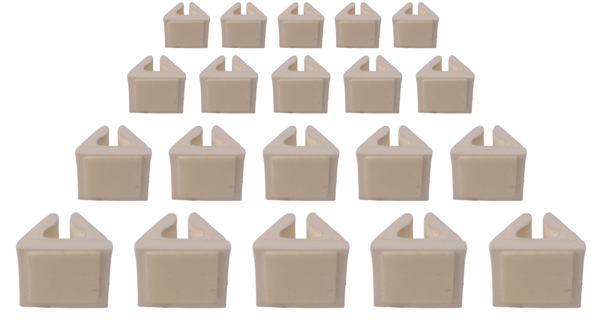 Cantonal Kabelklemme selbstklebend für 2-adriges Kabel - 20 Stück