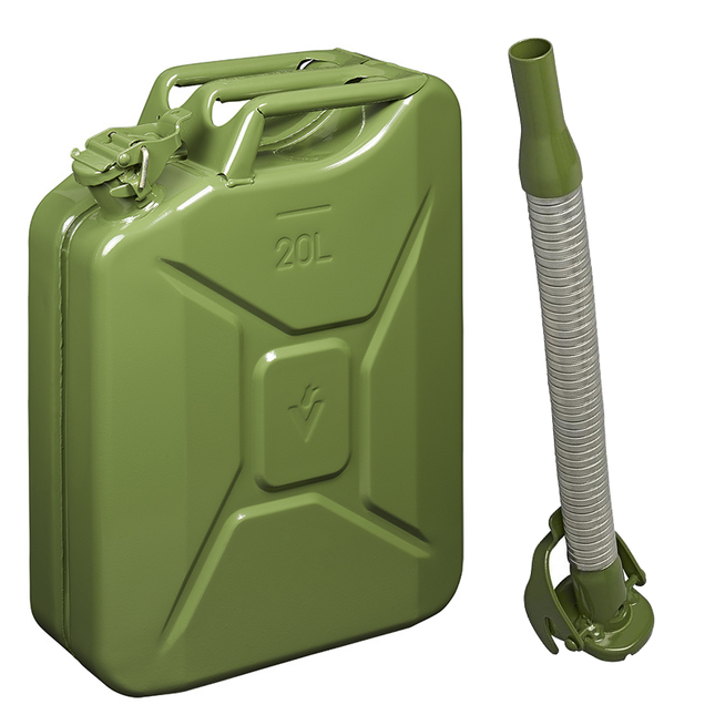 Cantonal Kanister 20 Liter -flexibler Auslauf 20 mm- perfekt für die Lagerung von Kraftstoff