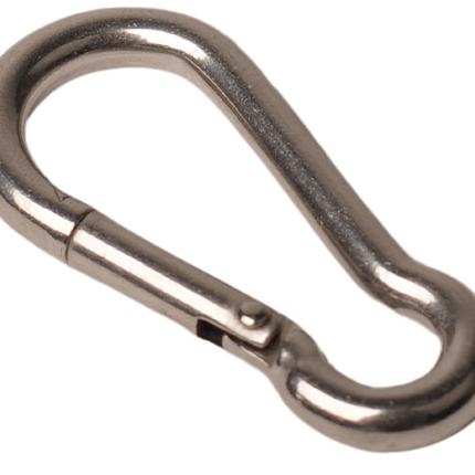 Cantonal Karabiner aus Edelstahl 50x5 mm - 8 mm Ösendurchmesser