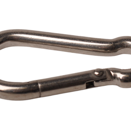 Cantonal Karabiner aus Edelstahl 50x5 mm - 8 mm Ösendurchmesser