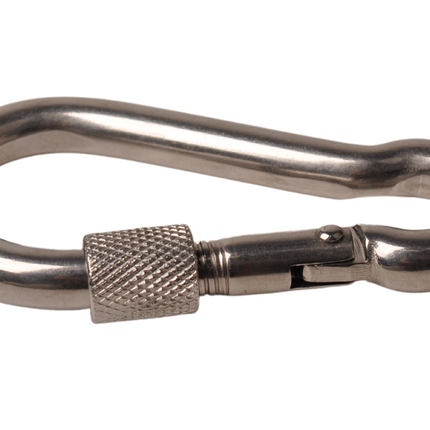 Cantonal Karabinerhaken Edelstahl 80x12 mm - 12 mm Öse