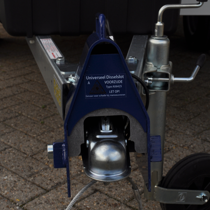 Cantonal Kastenschloss / Anhängerschloss (Taschenmodell) mit SCM-Zulassung - kann auch im angehängten Zustand verwendet werden