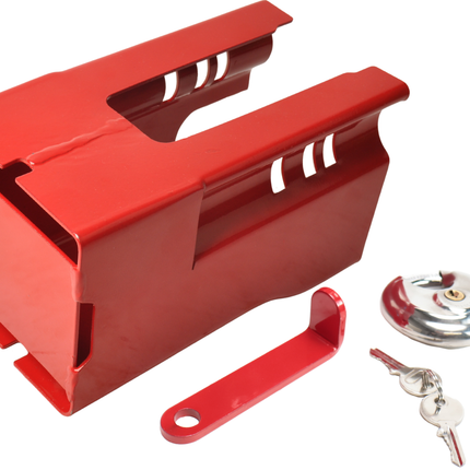 Cantonal Kastenschloss Cantonal - rot - Stahl - Inkl. Edelstahl Diskusschloss mit 2 Schlüsseln