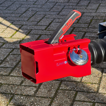 Cantonal Kastenschloss Cantonal - rot - Stahl - Inkl. Edelstahl Diskusschloss mit 2 Schlüsseln