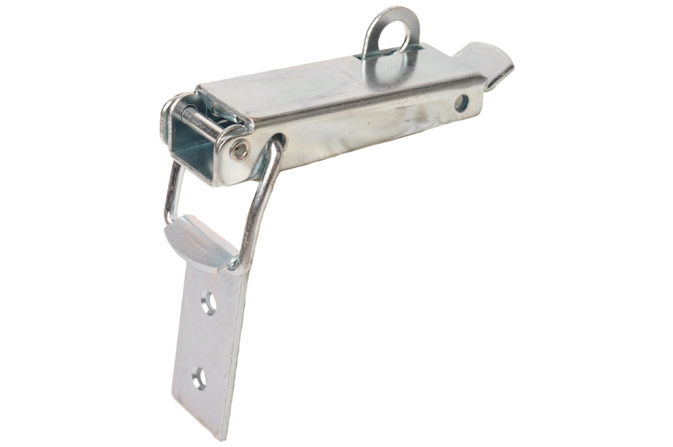 Cantonal Kastenverschluss mit Haken - 130x30 mm - inklusive Schlosshaken - Hakenlänge 64 mm