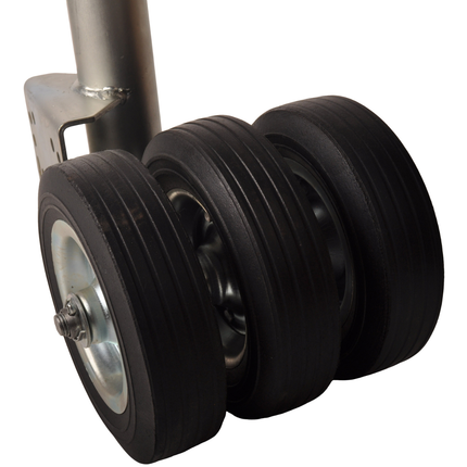 Cantonal Klappbares 60-mm Stützrad - 250 kg statische Tragfähigkeit - 3 feste Räder