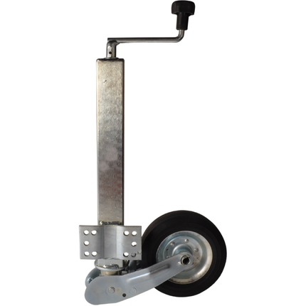 Cantonal Klappbares Stützrad - Quadrat 60 mm - Tragfähigkeit: 250 kg - große Montageplatte