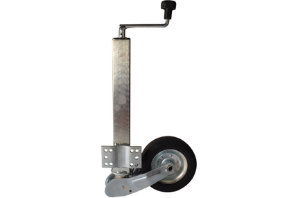 Cantonal Klappbares Stützrad - Quadrat 60 mm - Tragfähigkeit: 250 kg - große Montageplatte