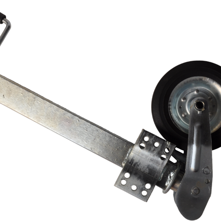 Cantonal Klappbares Stützrad - Quadrat 60 mm - Tragfähigkeit: 250 kg - große Montageplatte