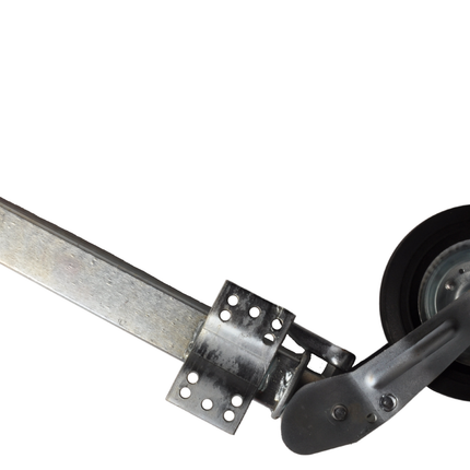 Cantonal Klappbares Stützrad - Quadrat 60 mm - Tragfähigkeit: 250 kg - große Montageplatte