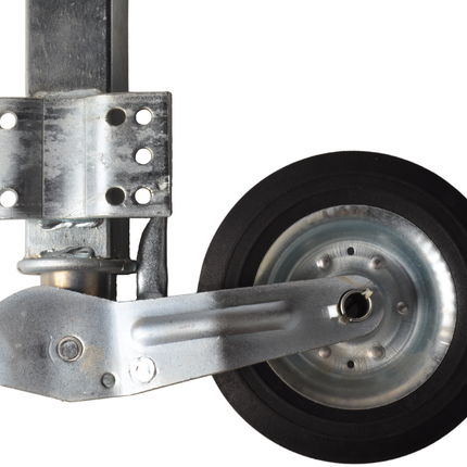 Cantonal Klappbares Stützrad - Quadrat 60 mm - Tragfähigkeit: 250 kg - große Montageplatte
