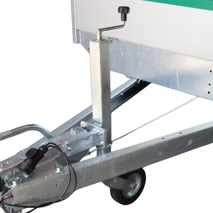 Cantonal Klappbares Stützrad - Quadrat 60 mm - Tragfähigkeit: 250 kg - große Montageplatte