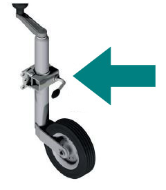 Cantonal Klemmhalter für Stützrad 35 mm