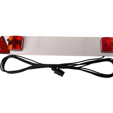 Cantonal Komplette Lichtleiste für Anhänger – 122 cm – 7-polig – inkl. 8 m Kabel