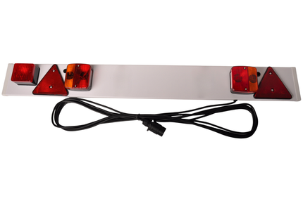 Cantonal Komplette Lichtleiste für Anhänger – 122 cm – 7-polig – inkl. 8 m Kabel