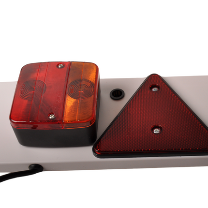 Cantonal Komplette Lichtleiste für Anhänger – 122 cm – 7-polig – inkl. 8 m Kabel