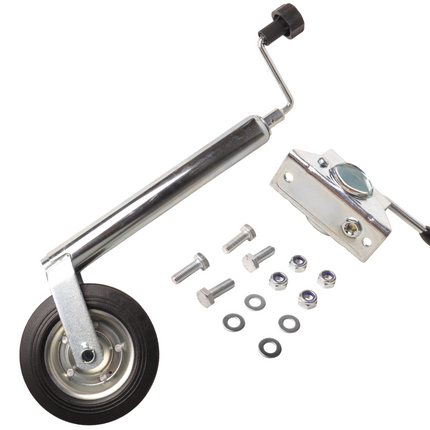 Cantonal Kompletter Stützradsatz - 48 mm - bestehend aus Stützrad, Stützradklemme und Befestigungsmaterial