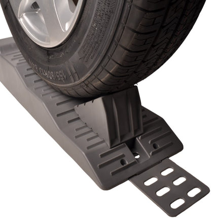 Cantonal Komplettes Auffahrkeil-Set 565x200x130 mm - maximale Tragfähigkeit 5000 kg - mit Unterlegkeilen