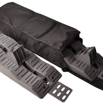 Cantonal Komplettes Auffahrkeil-Set 565x200x130 mm - maximale Tragfähigkeit 5000 kg - mit Unterlegkeilen