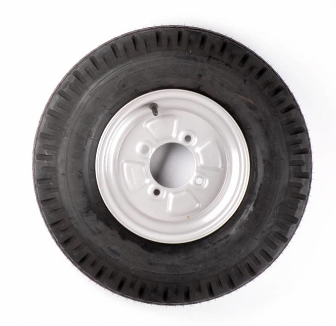 Cantonal Komplettrad 10 Zoll Rad - 5.00-10 Reifen + Felge - Französische Teilung: 4x115 - 355 kg - 4PR - 85 mm Nabendurchmesser