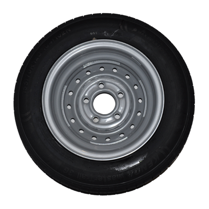 Cantonal Komplettrad 12 Zoll - 155/70R12C Reifen + Felge - Mercedes Lochkreis: 5x112 - 900 kg - 67 mm Nabendurchmesser