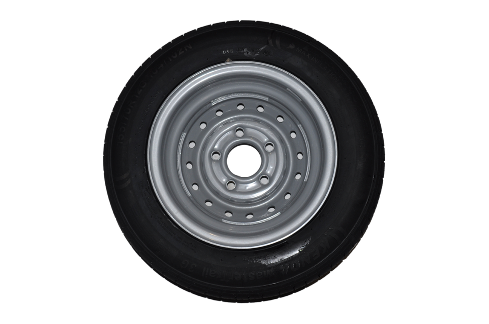 Cantonal Komplettrad 12 Zoll - 155/70R12C Reifen + Felge - Mercedes Lochkreis: 5x112 - 900 kg - 67 mm Nabendurchmesser