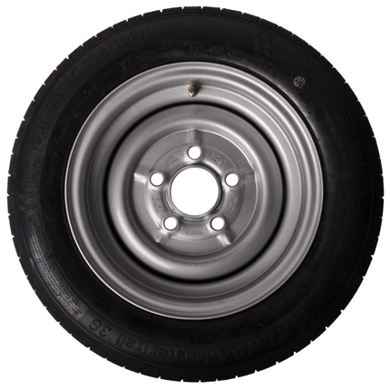 Cantonal Komplettrad 12 Zoll - 155/70R12C Reifen + Felge - Mercedes Lochkreis: 5x112 - 900 kg - 67 mm Nabendurchmesser