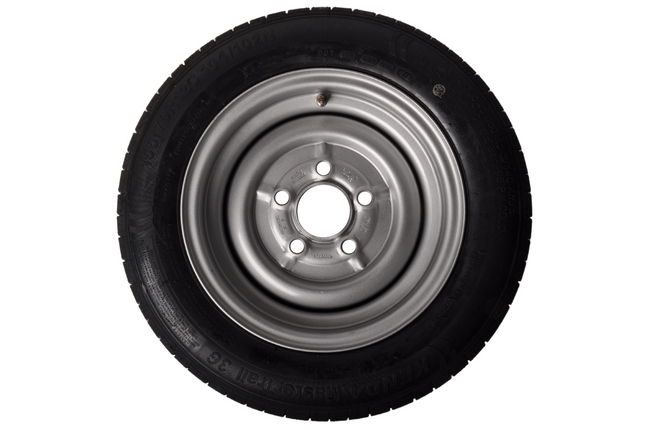 Cantonal Komplettrad 12 Zoll - 155/70R12C Reifen + Felge - Mercedes Lochkreis: 5x112 - 900 kg - 67 mm Nabendurchmesser