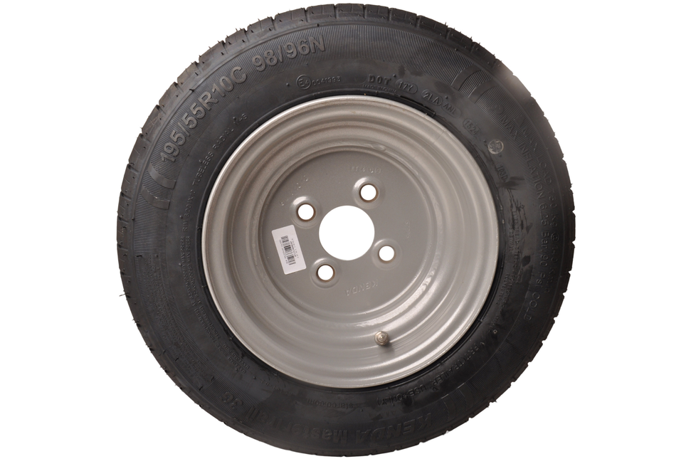Cantonal Komplettrad - 195/55R10C - Reifen + Felge - Vauxhall pitch: 4x100 - 10PR - Tragfähigkeit 500 kg - Nabendurchmesser 60 mm