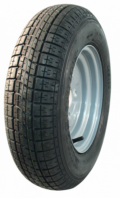 Cantonal Komplettrad Anhänger - 145-10 - Lochkreis: 4x100 - Tragfähigkeit: 325 kg - Nabendurchmesser: 57 mm - 6PR