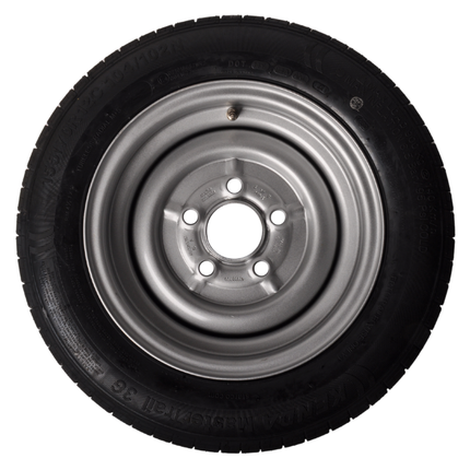 Cantonal Komplettrad Anhänger - 155/70R12C - Lochkreis: 5x112 - Tragfähigkeit: 900 kg - 67 mm Nabendurchmesser: