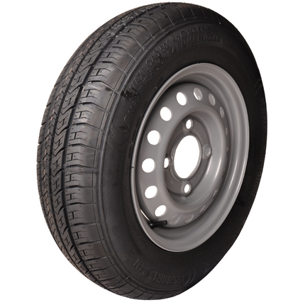 Cantonal Komplettrad Anhänger - 155R13 - Lochkreis: 4x130 - Tragfähigkeit: 500 kg - Nabendurchmesser: 85 mm