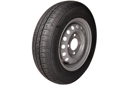 Cantonal Komplettrad Anhänger - 155R13 - Lochkreis: 4x130 - Tragfähigkeit: 500 kg - Nabendurchmesser: 85 mm