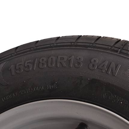 Cantonal Komplettrad Anhänger - 155R13 - Lochkreis: 4x130 - Tragfähigkeit: 500 kg - Nabendurchmesser: 85 mm