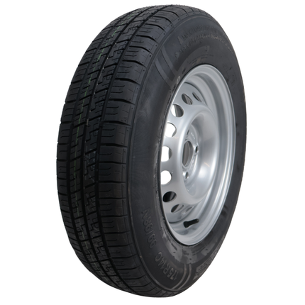 Cantonal Komplettrad Anhänger - 175/80R14C - Lochkreis: 4x100 - Tragfähigkeit: 775 kg - Nabendurchmesser: 57 mm