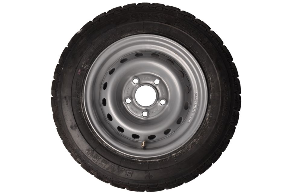 Cantonal Komplettrad Anhänger - 185/70R13 - Lochkreis 5x112 -Tragfähigkeit: 950 kg - Nabendurchmesser: 67 mm - Off-Road-Profil