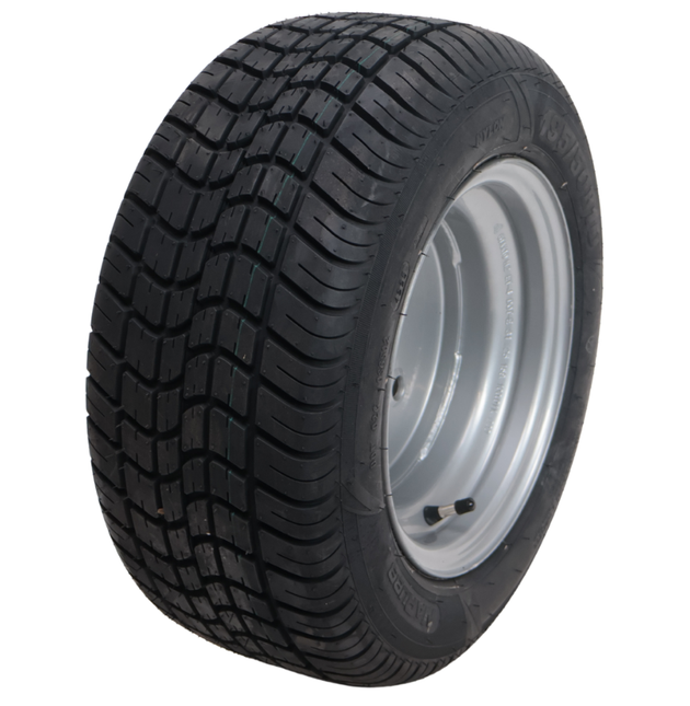 Cantonal Komplettrad Anhänger - 18x8.00-10 / 195/50 B10 - Lochkreis: 4x100 - Tragfähigkeit: 750 kg - Nabendurchmesser: 60 mm - 10PR