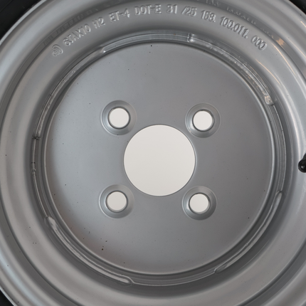 Cantonal Komplettrad Anhänger - 18x8.00-10 / 195/50 B10 - Lochkreis: 4x100 - Tragfähigkeit: 750 kg - Nabendurchmesser: 60 mm - 10PR