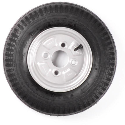 Cantonal Komplettrad Anhänger - 4.00-10 - Lochkreis: 4x100 - Tragfähigkeit: 275 kg - Nabendurchmesser: 57 mm - 4PR